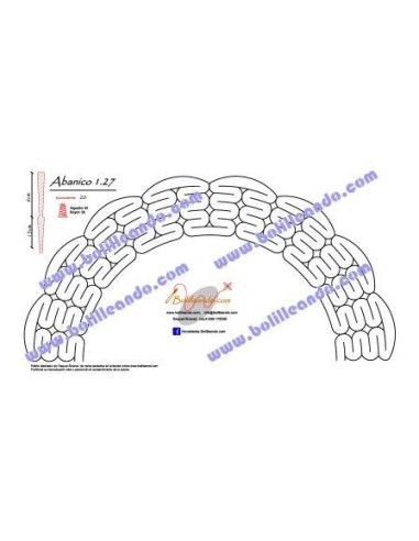 Patrón 1.27 para varillas de 21 cm  (15cm+6cm )