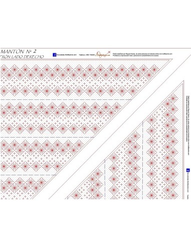 Manton para encaje de bolillos