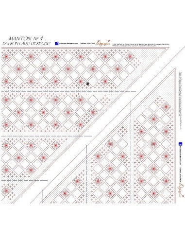 Manton para encaje de bolillos