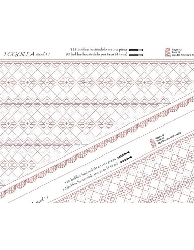 Toquilla para encaje de bolillos